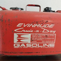 Vintage Evinrude 6 Gallon Outboard Gas Can