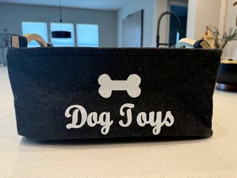 Dog Toys Felt Storage Basket with Handles