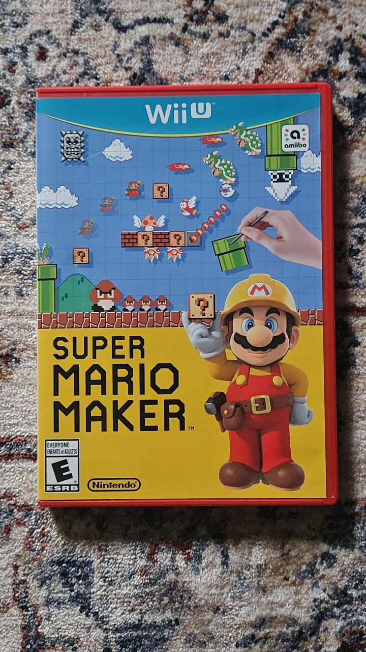 Super Mario Maker Nintendo Wii U Game 