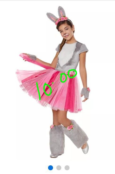 Girl Bunny Costume/Disfraz De Coneja