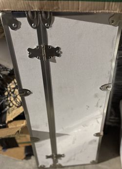 Extra Large White Trunk With Metal Case