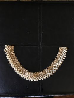Costume Jewelry Gold Thread and Pearl