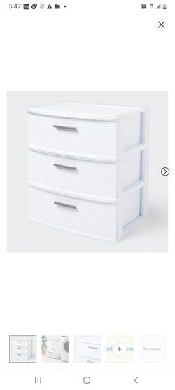 White Plastic  Cubby