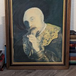 Large 18th Or 19tj Century Ghost Man Painted