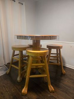 Hardwood High Top Dining Table