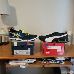 BRAND NEW ASICS AND PUMA MENS SNEAKERS
