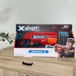 X-Shot Excel Reflex 6 Blaster 90ft/27M NEW (12x) by ZURU for Age: 8+