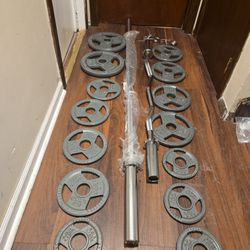 Olympic Bar And Weights 