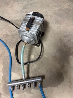 AquaMiracle Aquarium Air Pump Commercial Air Pump with Aluminum Housing