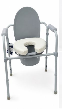 Drive Medical Adjustable Bedside Commode with Padded Seat