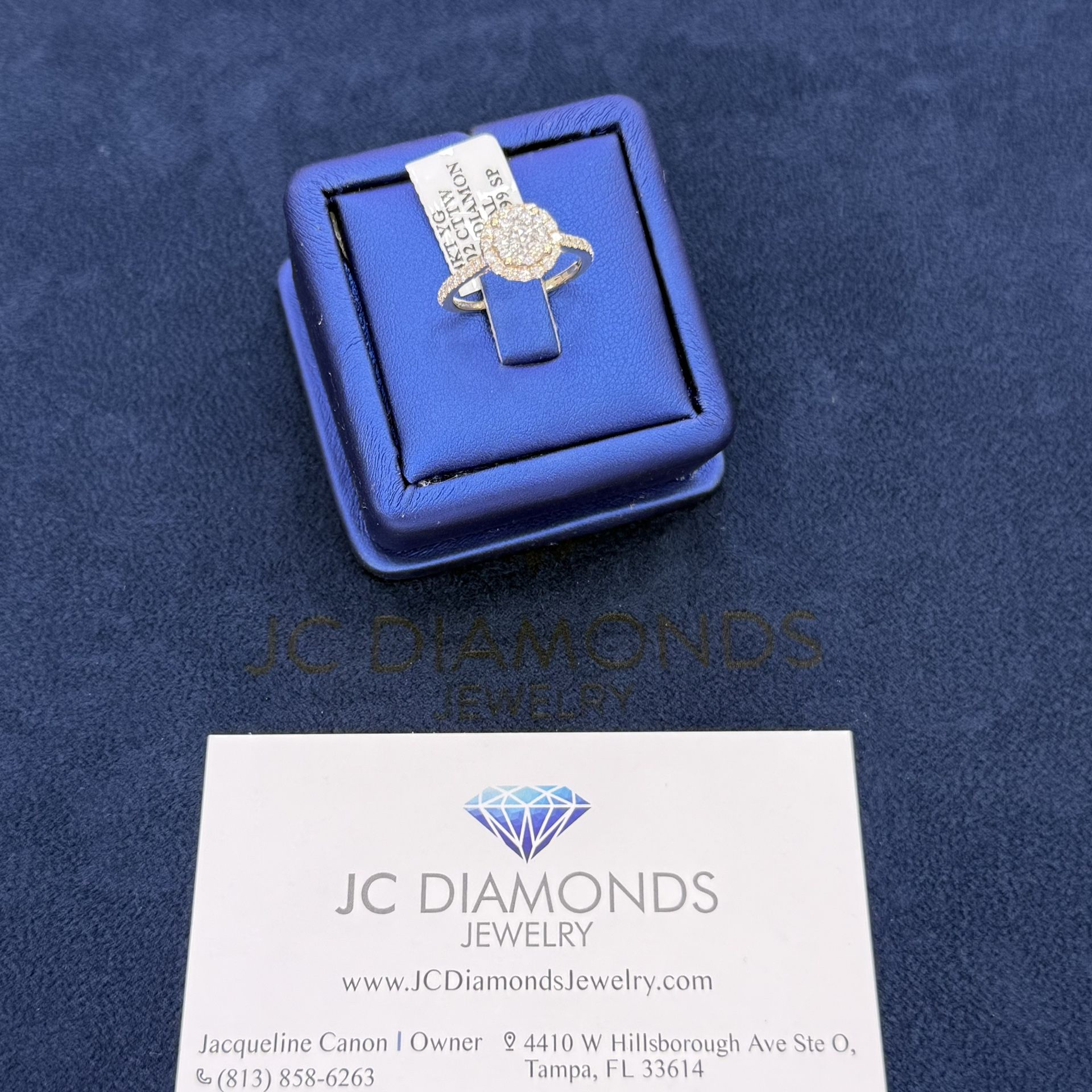 Ring Engagement 14k Gold Diamonds Real / Bridal