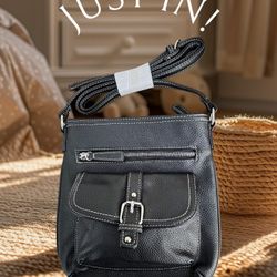 New Signature Collection Leather Crossbody Bag.