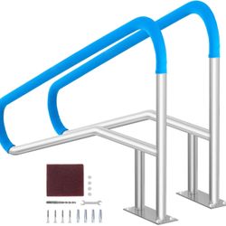 VEVOR Pool Handrail 2PCS 55" x 32" Stainless Steel Grab Rails for Pool & Spa