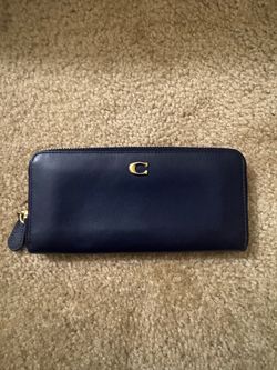 Navy long wallet