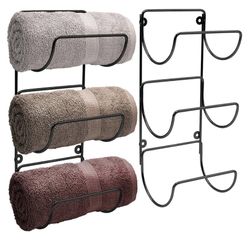 Black Towel Rack