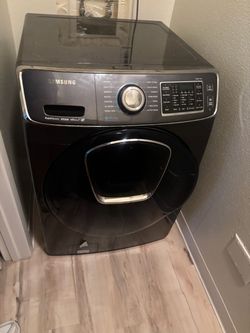 Samsung Front-Load Washer & Dryer Set - Black Stainless Steel (Will Separate)