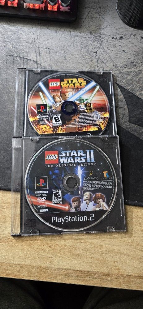 Lego STAR WARS And NFS Prostreet Ps2
