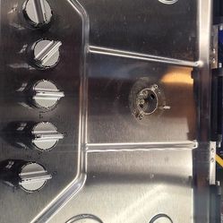 Whirl Pool Gas cooktop cook top 18 1/2  x 33 1/2 Stainless Steel