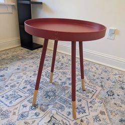 Red Side Table