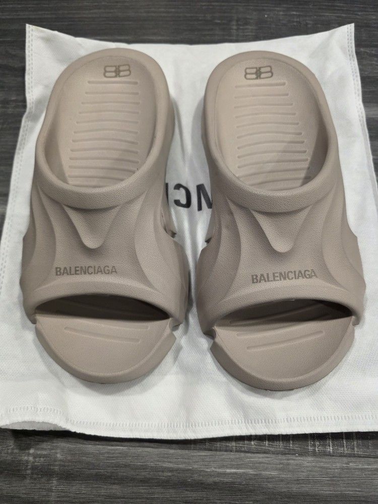 Balenciaga Designer Rubber Slides Flip Flops