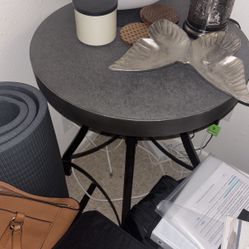 Metal end table 
