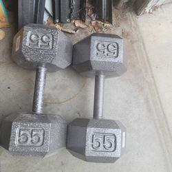 Dumbells ( 55lbs pair)