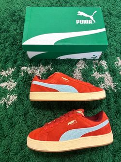 Puma Suede XL Weathered 'Red Fire Creamy Vanilla