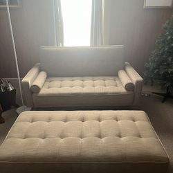 Sleep Sofa And Ottoman Set