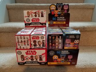 Star Wars or DC mystery minis full untouched case of 12