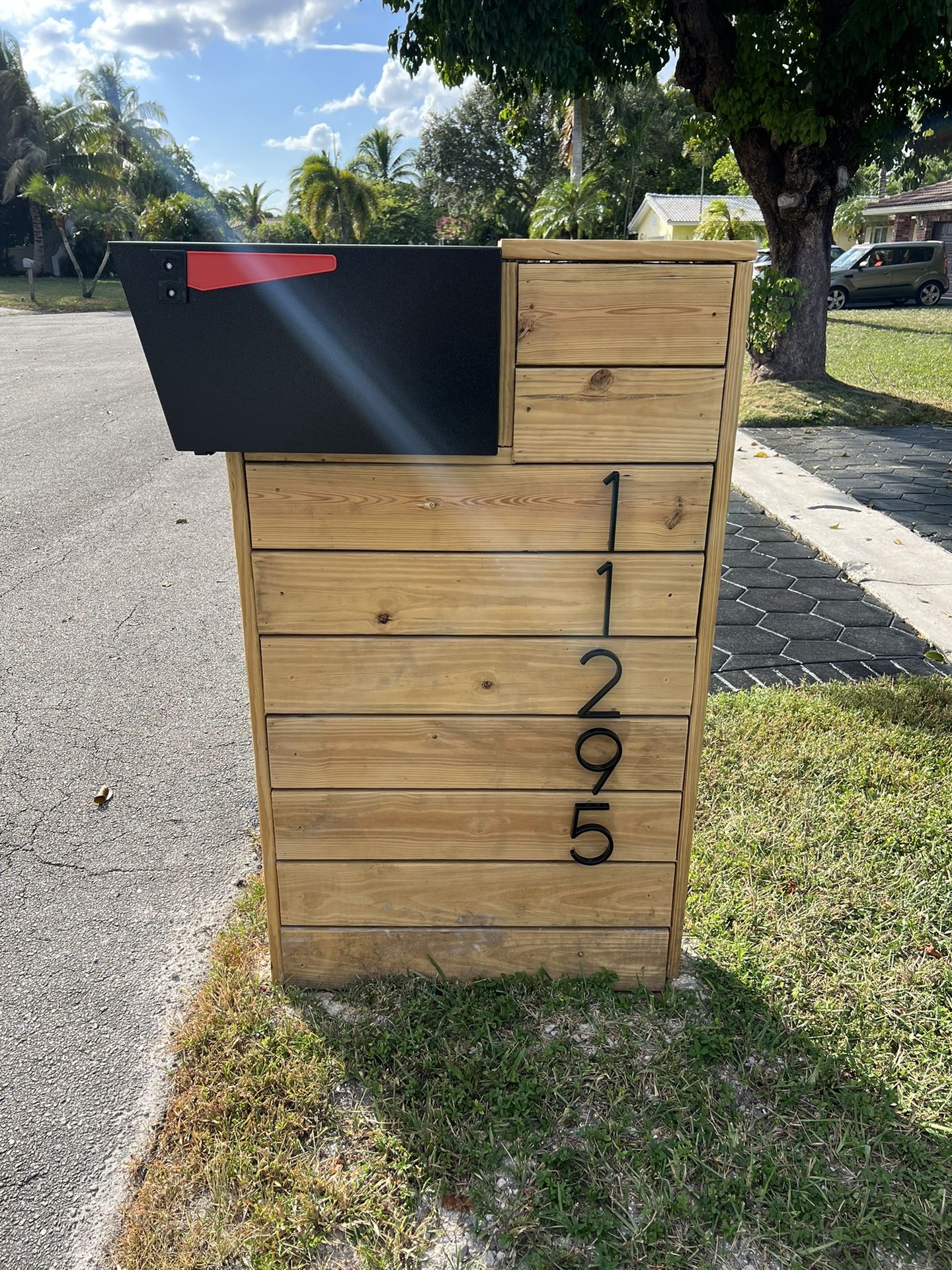 Modern Wood Mailbox