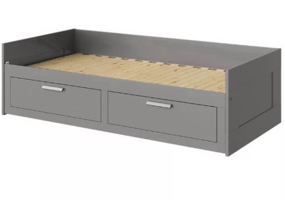 Twin Size Bed With Drawers & Mattress .  