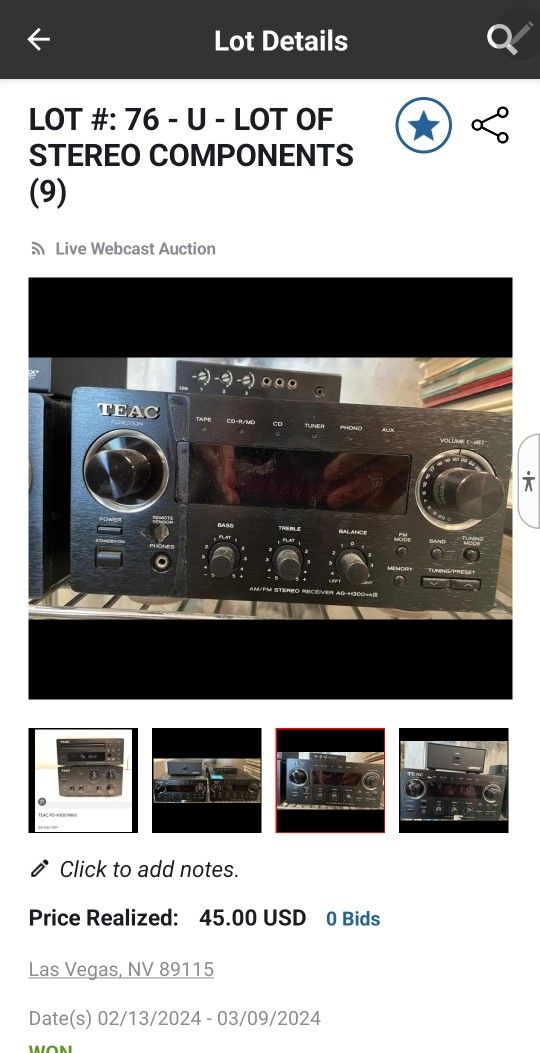 Flash Audiophile Dream Teac Receiver And BOSE speaker Bundle.