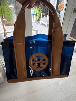 Tory Burch Clear Tote Bag Blue