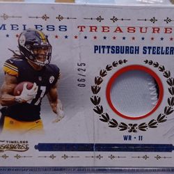 Chase Claypool Jersey Patch 6/25 Pittsburgh Steelers Timeless Treasures  2020 Rookie