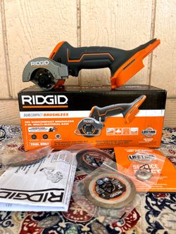 Ridgid 18V Subcompact Brushless Cordless 3" Multi Material Saw TOOL ONLY