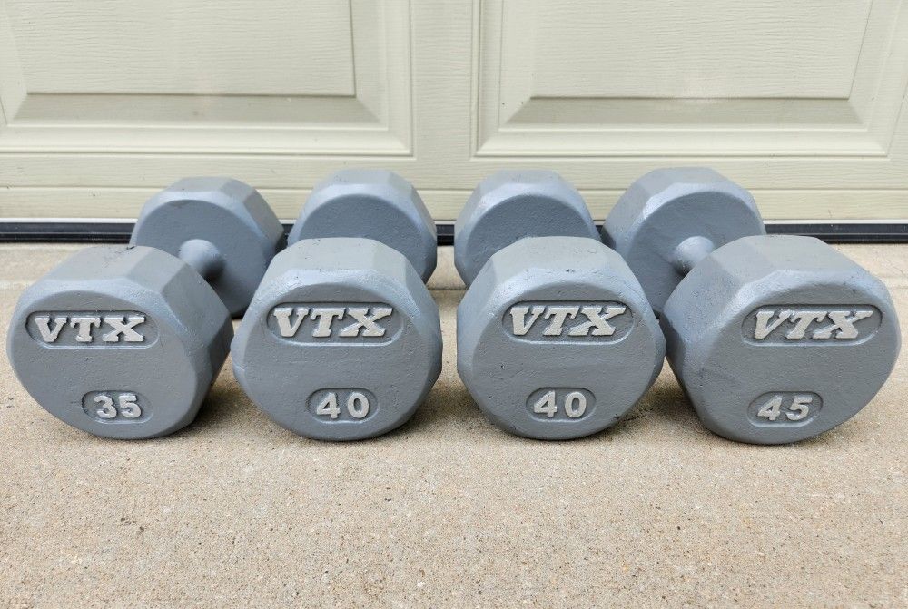 VTX Troy Barbell Iron 12-Sided Dumbbells