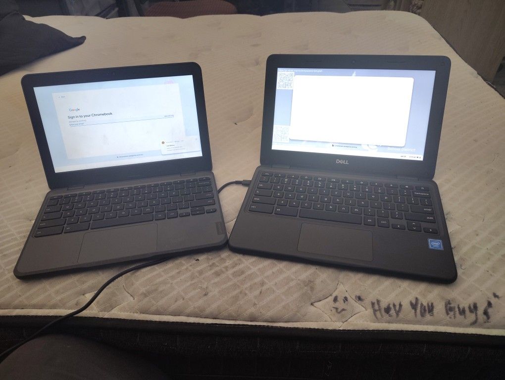 Lenovo 100e Chromebook And Dell 3100 Chromebook