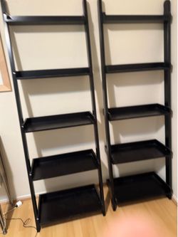 Leaning shelves set of two for 50 bucks