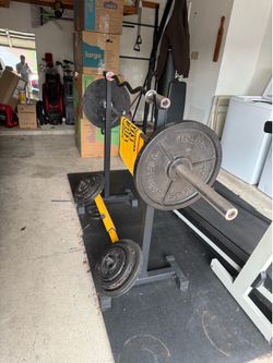 Squat Stand, Bench, 245 lbs.