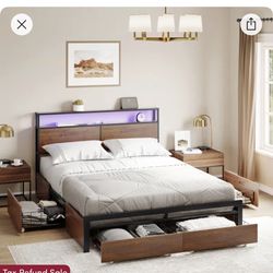 Brand new in box Queen bed frame
