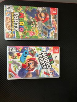 Two different Mario party games for the Nintendo switch