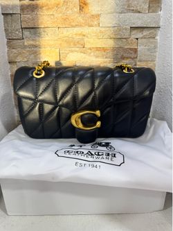 Black Pillow Tabby Coach Bag