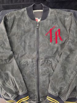 TR Graphic Bomber Jacket Gray Camo