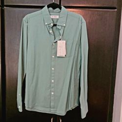 Solid Button Down Shirt 