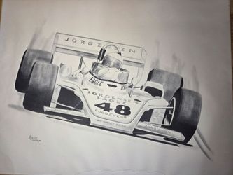 Vintage Indycar print 1976