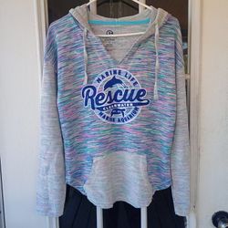 Clearwater Marine Aquarium Rescue Marine Life Hoodie Sz Medium Women's.