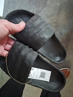Adidas slides and Cody James boots
