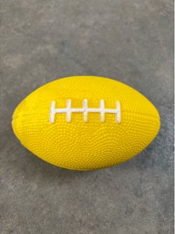 Yellow foam American football