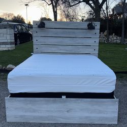 Queen Bed Frame Mattress and Box spring Included