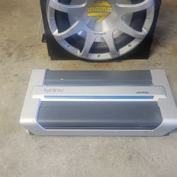 Car Audio Subwoofer And Amplifier 